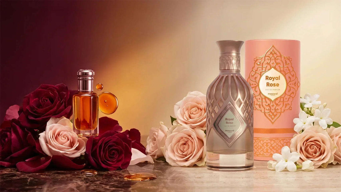 Rose attar and rose eau de parfum compared with rose fragrance and flowers
